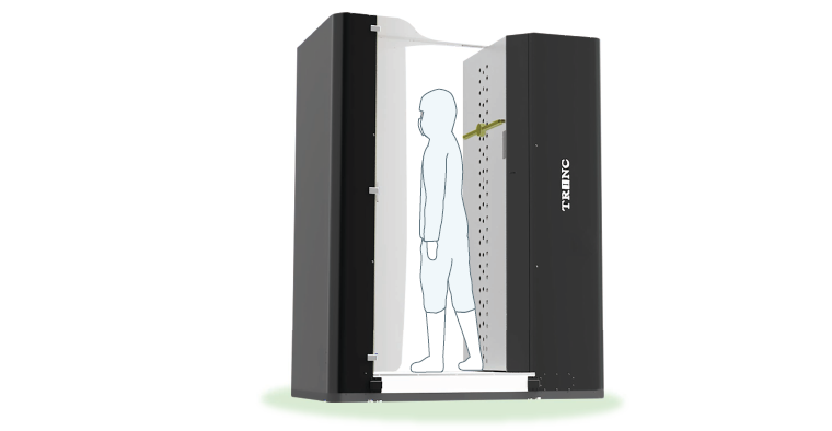 Dust removal performance far superior to conventional air showers
